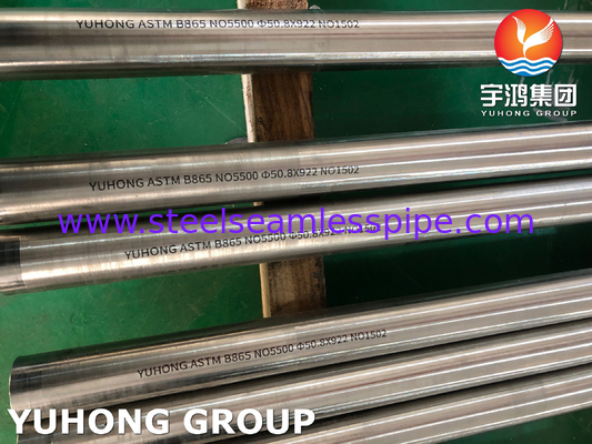 ASTM B865 UNS N05500 Nickel Alloy Steel Seamless Round Tube For Boiler