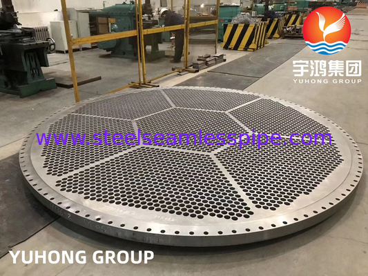 Stainless Steel Heat Exchanger Tubesheet Baffle Plate A182/ F316/F316L AS PER Drawing Forgecd Tube Sheet