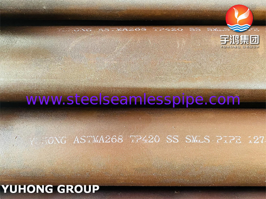 ASTM A268 TP420( UNS S42000) Seamless Tube , Boiler And Heat Exchanger Application