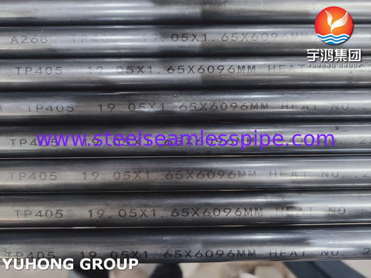 ASTM A268 TP405 / UNS S40500 Stainless Steel Seamless Tube Heat Exchanger Tube