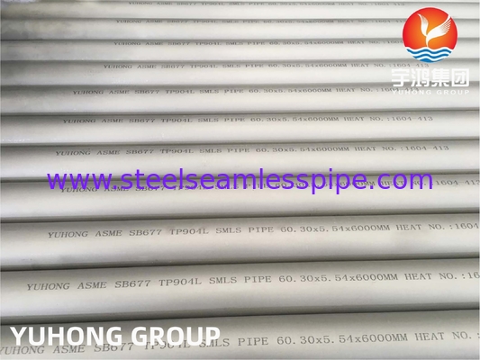 ASME SB677/ASTM B677 TP904L/NO8904 STAINLESS STEEL SEAMLESS PIPE