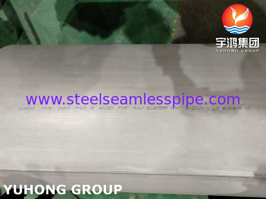 ASTM A312 TP317L Stainless Steel Welded Tube For Boiler Superheater Heat Exchanger