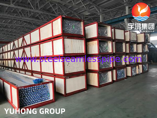 CuNi 90/10  Low Fin  1"  Copper Alloy Seamless Finned Tube Extruded Finned Tube  For Heat Exchanger