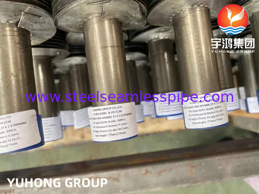 ASME SB163 N04400 Monel 400 G Type Nickel Alloy Steel Fin Tube