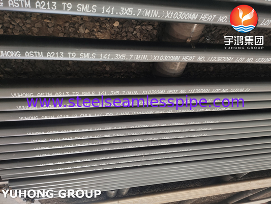 ASTM A213 / ASME SA213 T9 Boiler Tube Alloy Steel Seamless Tube Black Painting