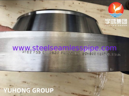 ASTM A182 F55 S32760 1.4501 Duplex Steel Forged Flange Oil And Gas