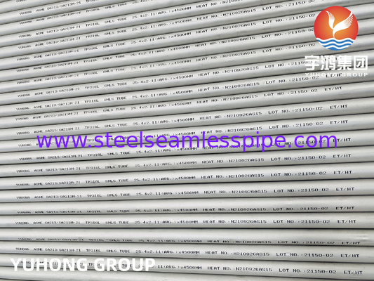 ASTM A213 TP316L, 1.4404, S31603 Stainless Steel Seamless Heat Exchanger Tube