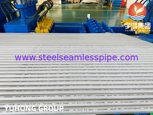 ASTM A213 TP316L, 1.4404, S31603 Stainless Steel Seamless Heat Exchanger Tube