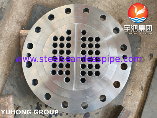 ASME SA266 Gr.2N FK Carbon Steel Tubesheet, Channel Cover Flange For Heat Exchanger