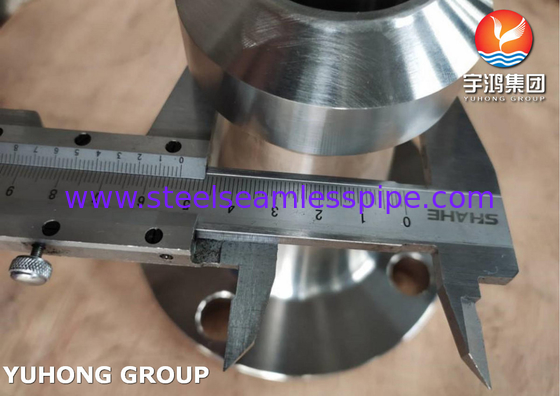 ASTM A182 F53 (UNS S32750) Super Duplex Stainless Steel Weld Neck RF Flange, Nipoflange