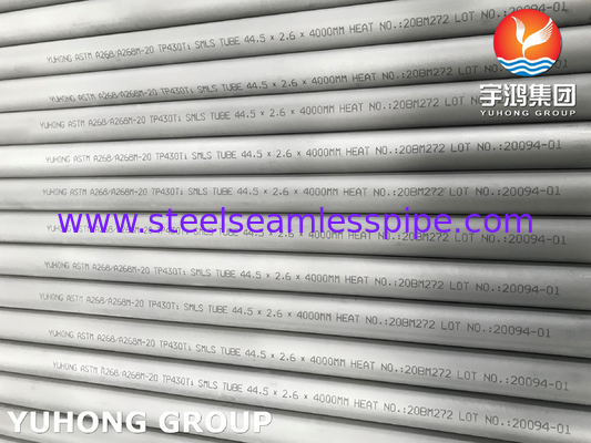 ASTM A268 TP430Ti Ferritic Martensitic Stainless Steel Seamless Tube For Heat Exchanger