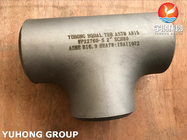 ASTM A815 WP32760-S Super Duplex Steel Equal Tee Butt Weld Fittings For Desalination