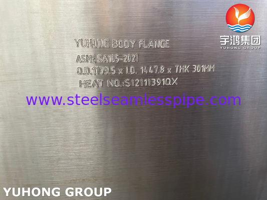 ASME SA105 Carbon Forged Steel Body Flange On Shell For Heat Exchanger