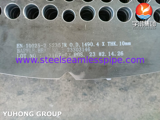 EN 10025-2 S235JR Carbon Steel Baffle Support Plate For Heat Exchanger