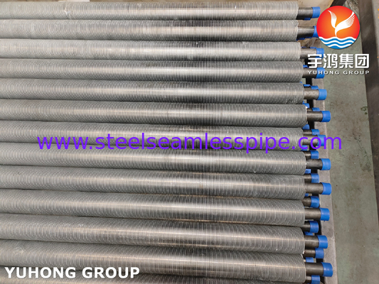 Carbon Steel Tube Helical Type Fin Tube ,  Extruded Fin Tube For Air Cooler Application