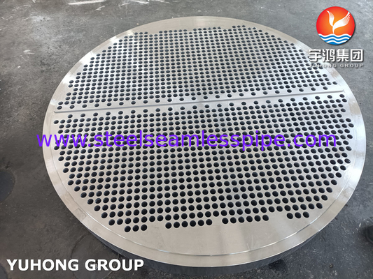 Forged EN10222-4 P280GH / 1.0426 Carbon Steel Tubesheet for Heat Exchanger