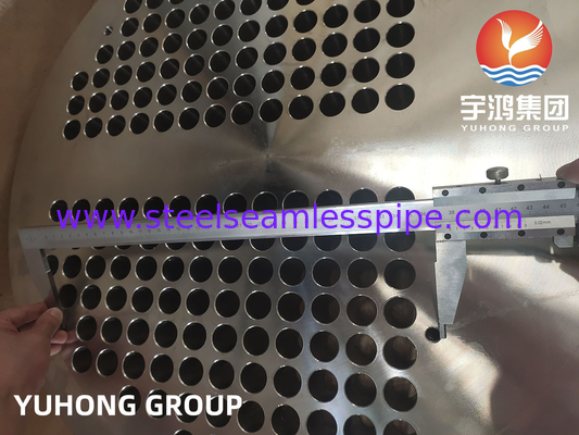 EN10028 1.4541 Stainless Steel Tube Sheet For Floating Head Exchanger Shell Heat Exchanger