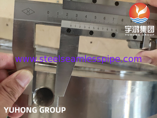 EN10028 1.4541 Stainless Steel Tube Sheet For Floating Head Exchanger Shell Heat Exchanger