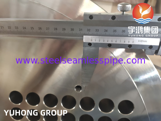 EN10028 1.4541 Stainless Steel Tube Sheet For Floating Head Exchanger Shell Heat Exchanger