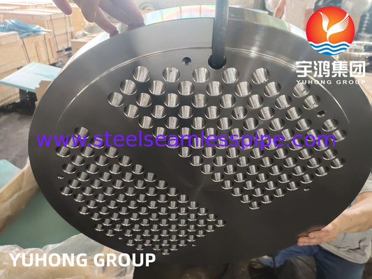 EN10028 1.4541 Stainless Steel Tube Sheet For Floating Head Exchanger Shell Heat Exchanger