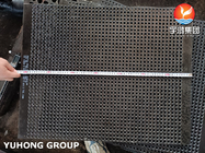 Carbon Steel Square Semicircle Baffle Tubesheet For Heat Exchanger EN 10025-2 S235JR