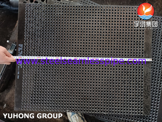 Carbon Steel Square Semicircle Baffle Tubesheet For Heat Exchanger EN 10025-2 S235JR