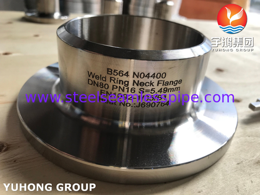 ASTM B564 UNS N04400 EN 1092-1 Type Nickel Alloy Weld Ring Neck Flange