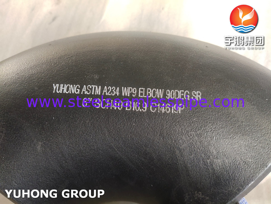 ASTM A234 WP9 CL1 CL3 Alloy Steel Buttweld 180Deg SR Elbow B16.9 For Oil Refineries