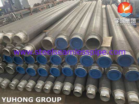 ASTM A312 TP304 HFW Fin Tube Fin Material Of 11-13 Cr