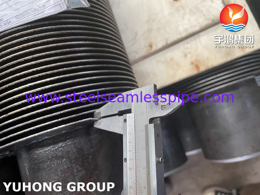 ASTM A312 TP304 HFW Fin Tube Fin Material Of 11-13 Cr