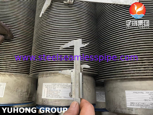 ASTM A312 TP304 HFW Fin Tube Fin Material Of 11-13 Cr