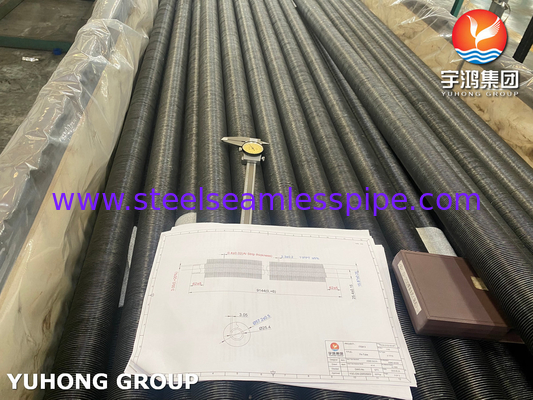 Asme Sa210 Grade A1 Carbon Steel Finned Tubes With Embedded G Type Aluminum Fins