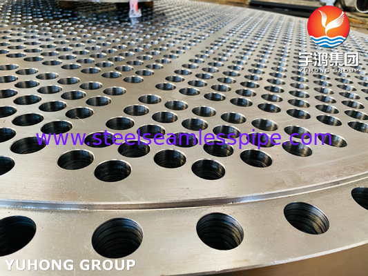 ASME SB171 C71500 Copper Nickel "70/30" Tubesheet For Heat Exchanger