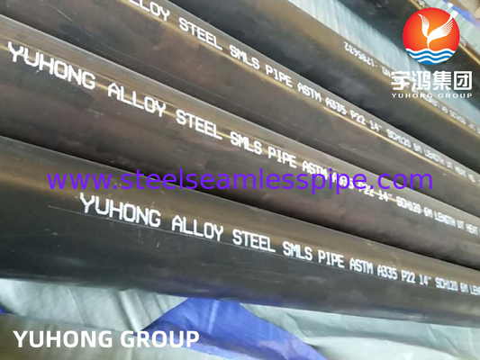 ASTM A335 / ASMES SA335 Alloy Steel Seamless Tubes P9 / P11 / P12 / P22 / P91 Size 1/2&quot; To 24&quot; IN OD &amp; NB