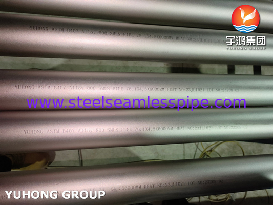 ASTM B407 UNS N08800 Incoloy 800 Nickel Alloy Seamless Pipe ABS Approved
