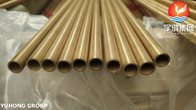 ASME SB111 ASTM B111 C68700 O61 Aluminum Brass Seamless Tubes L1M For Evaporator