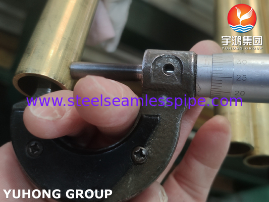 ASME SB111 UNS C68700 O61 Seamless Aluminum Brass Tube For Petroleum Industry