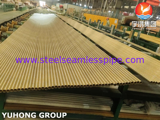 ASME SB111 UNS C68700 O61 Seamless Aluminum Brass Tube For Petroleum Industry