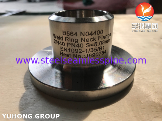 B564 N04400 Weld Neck Raised Face Nickel Copper Alloy Flange for Mining Industry