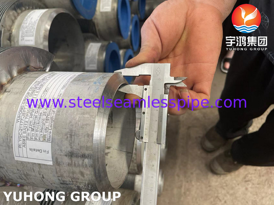 ASME SA213 TP304  Stainless Steel Seamless Tube 11-13 Cr Fin HF Welding Fin Tube For Cement Industry