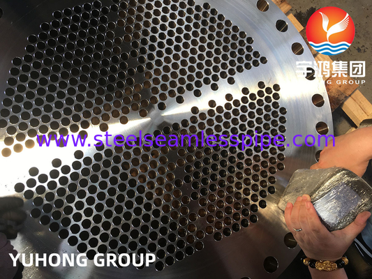 ASME SA182 F316l Tubesheet For Floating Head Exchanger Shell Heat Exchanger