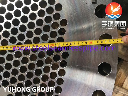 ASME SA182 F316l Tubesheet For Floating Head Exchanger Shell Heat Exchanger