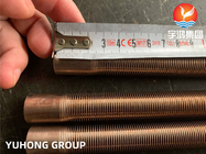 Copper Nickel Alloy Low Finned Tube ASTM B111 UNS C70600 CuNi 90/10 For Shell Tube Heat Exhanger