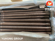 Copper Nickel Alloy Low Finned Tube ASTM B111 UNS C70600 CuNi 90/10 For Shell Tube Heat Exhanger