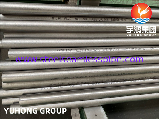 ASTM B407 Alloys 800H ,800HT Seamless High Temperature Oxidation Tubes