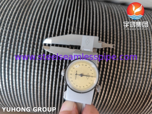 ASTM A312 TP347 Stainless Steel High Frequency Welded Spiral Fin Tube