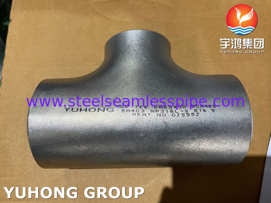 ASTM A403 WP316L-S Stainless Steel Reducing Tee BW Fitting ANSI B16.9