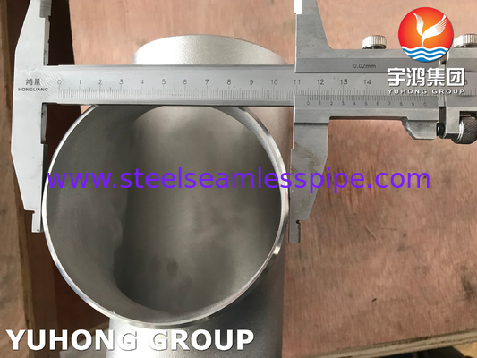 ASTM A403 WP316L-S Stainless Steel Equal Tee Butt Weld Fitting ANSI B16.9