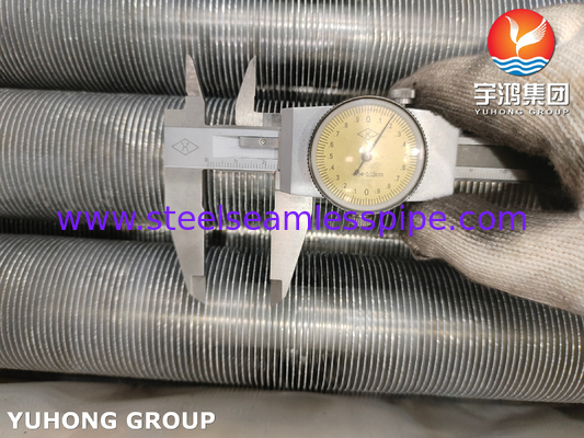 Extruded Fin Tube ASTM A179 Carbon Steel Tube ASTM B241 Aluminium 6063 O Fins