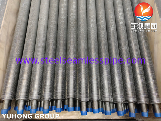 Extruded Fin Tube ASTM A179 Carbon Steel Tube ASTM B241 Aluminium 6063 O Fins